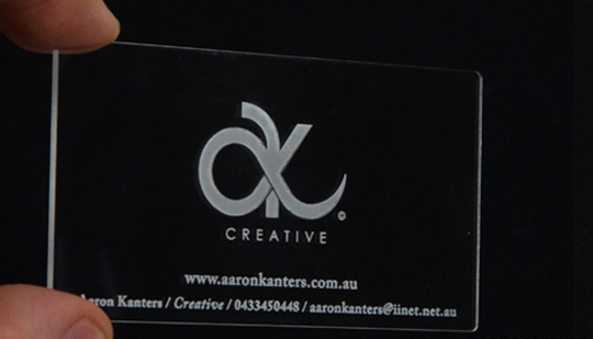 Post image for Aaron Kanter’s Plastic Business Card