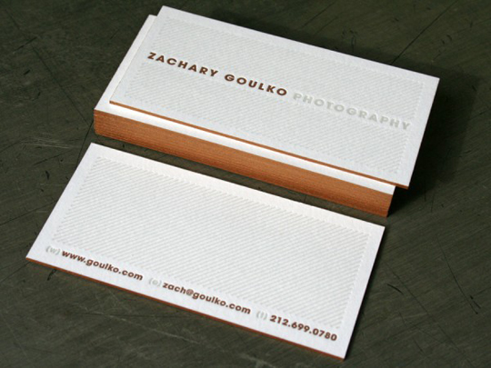 Post image for Zachary Goulko’s Photography Business Card