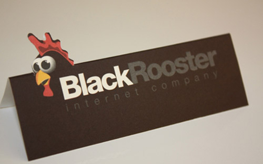 Post image for Black Rooster’s Die Cut Business Card