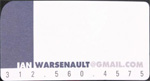 IAN WARSENAULT business card