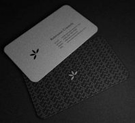 黑白经典名片-名片设计欣